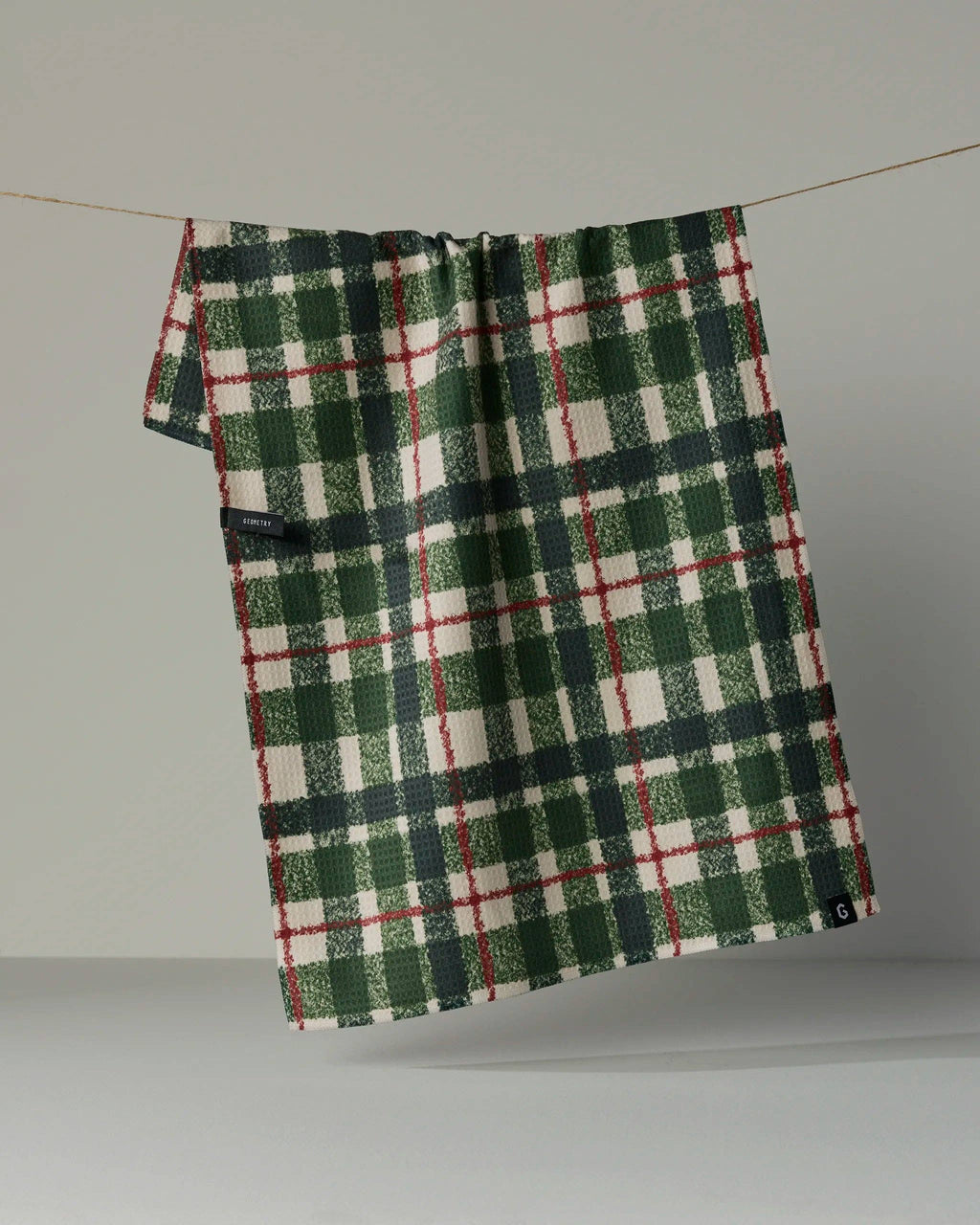 Geometry | Luxe Tea Towel | Juniper Plaid