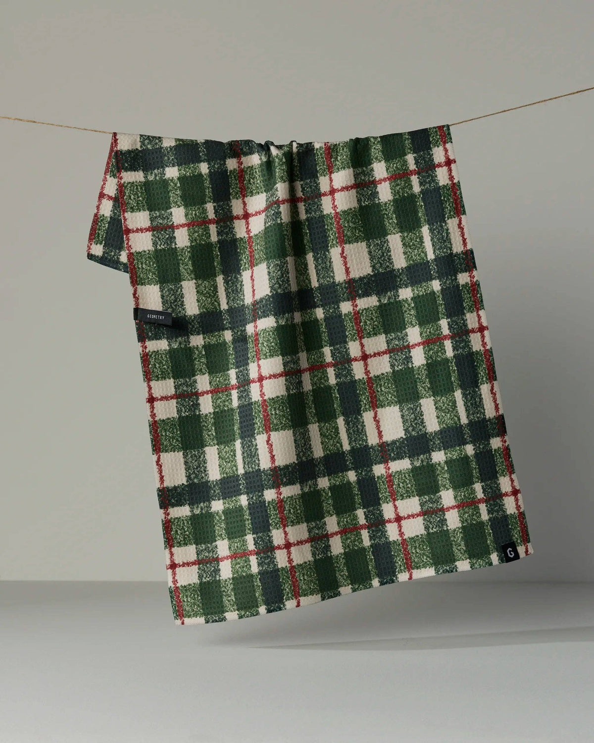 Geometry | Luxe Tea Towel | Juniper Plaid