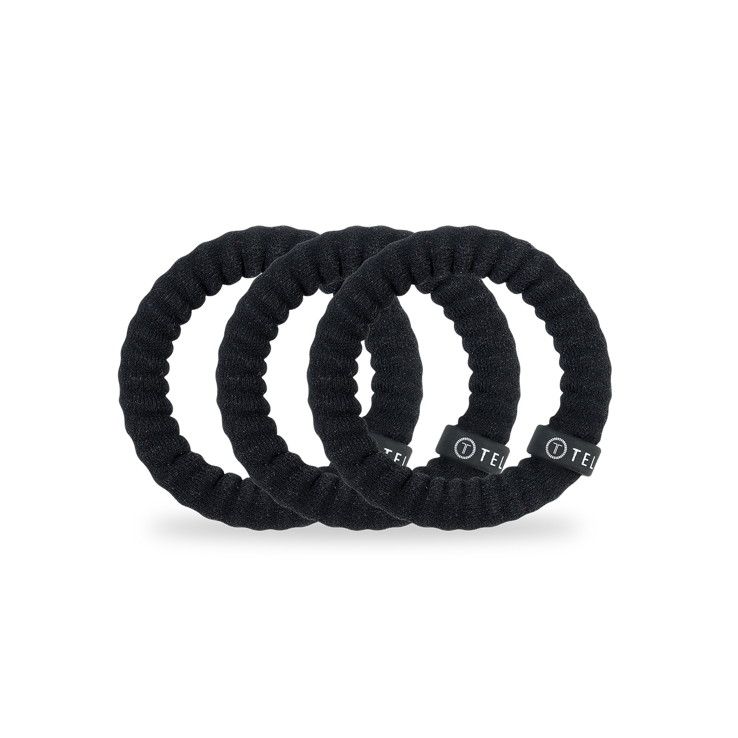 Teleties Nylon Hair Ties | Small | Jet Black