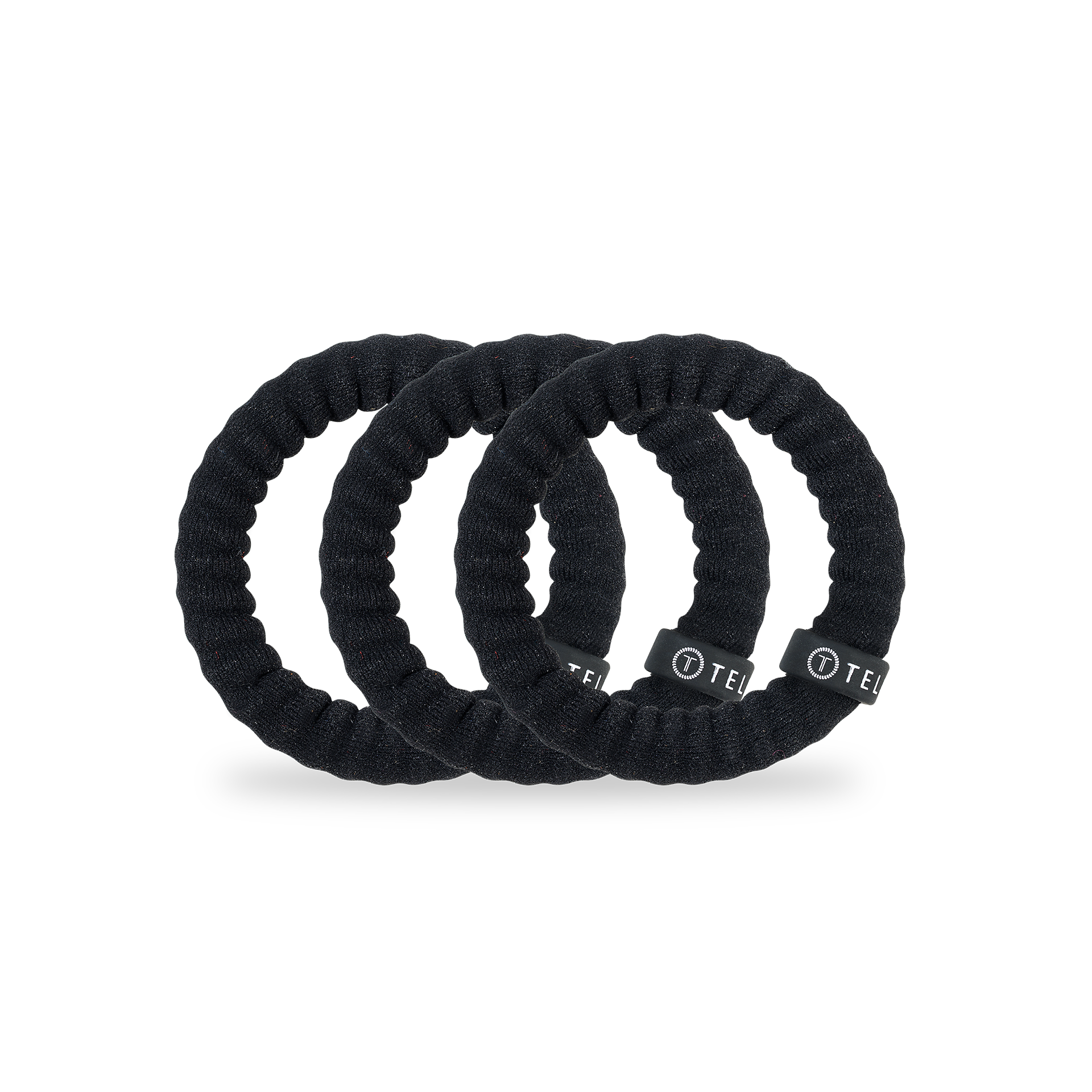 Teleties | Nylon Hair Ties | Small | Jet Black