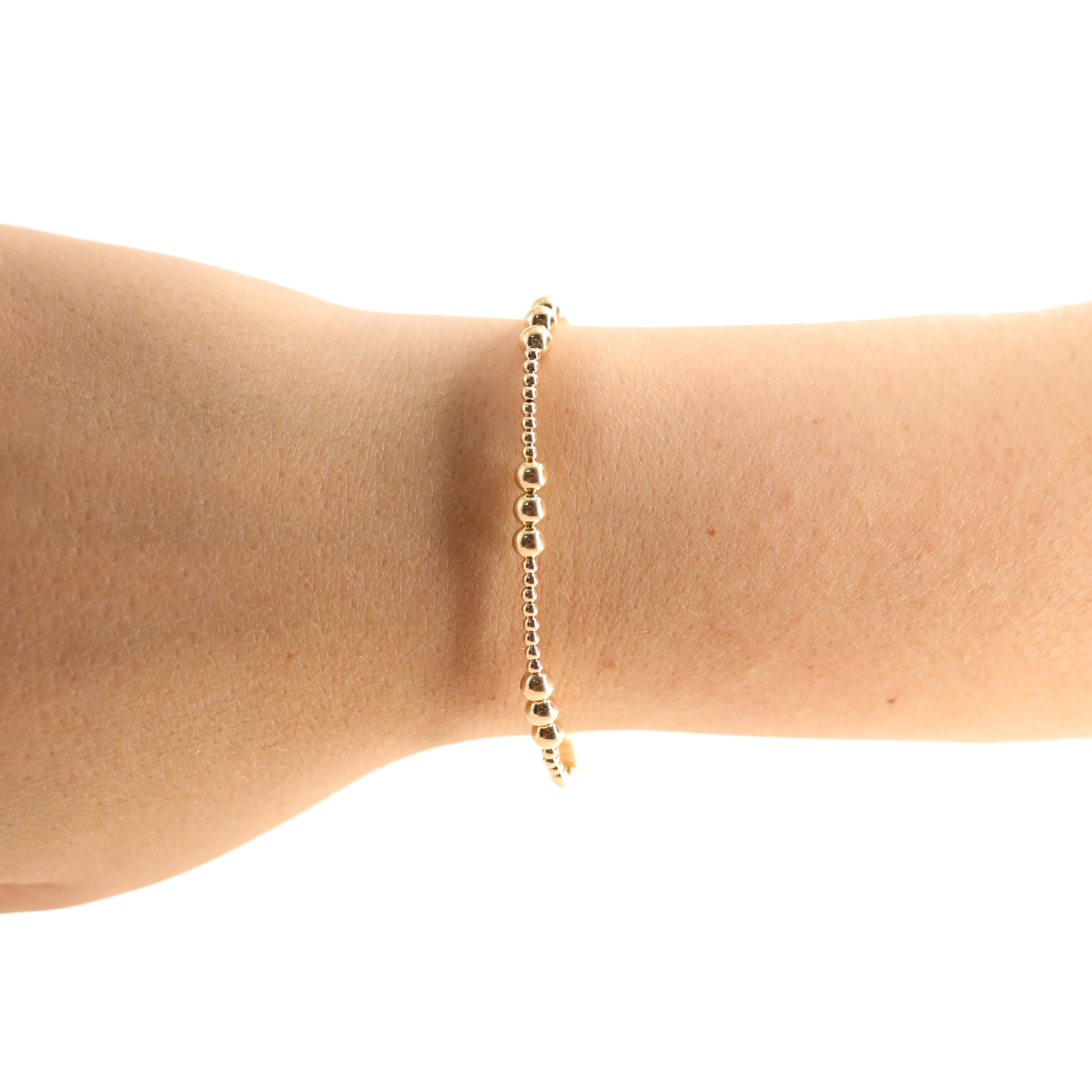 Beaded Blondes | ILY Bracelet in Gold | Standard 6.75 inch