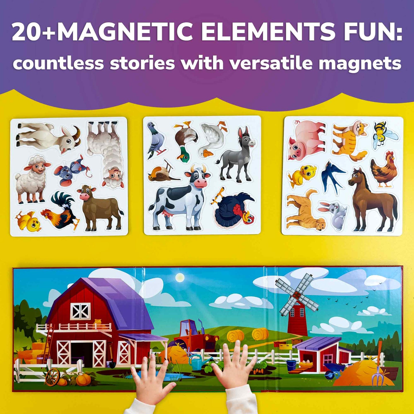 Quokka Travel Magnetic Book Farm Animals