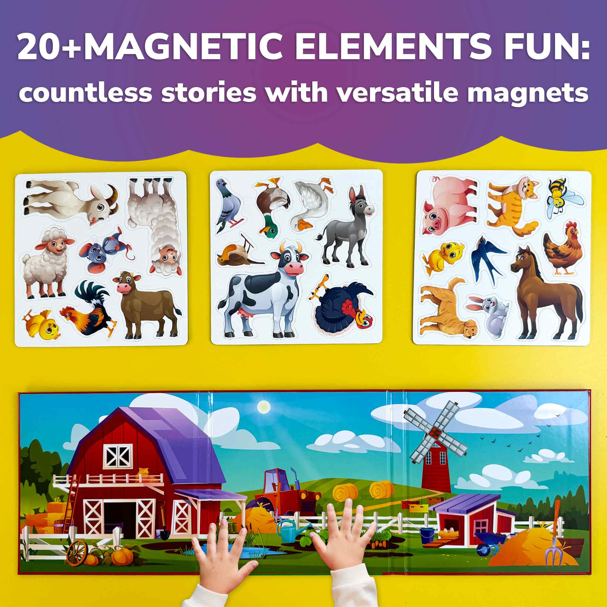 Quokka Travel Magnetic Book Farm Animals