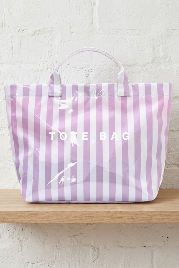 Nash Grey | TOTE Bag | Purple Stripe
