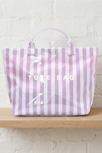 Nash Grey | TOTE Bag | Purple Stripe