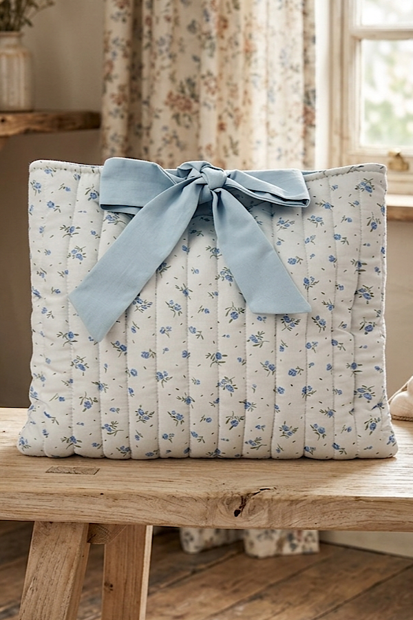 Nash Grey | Bible Cover | Joy Blue Floral Print