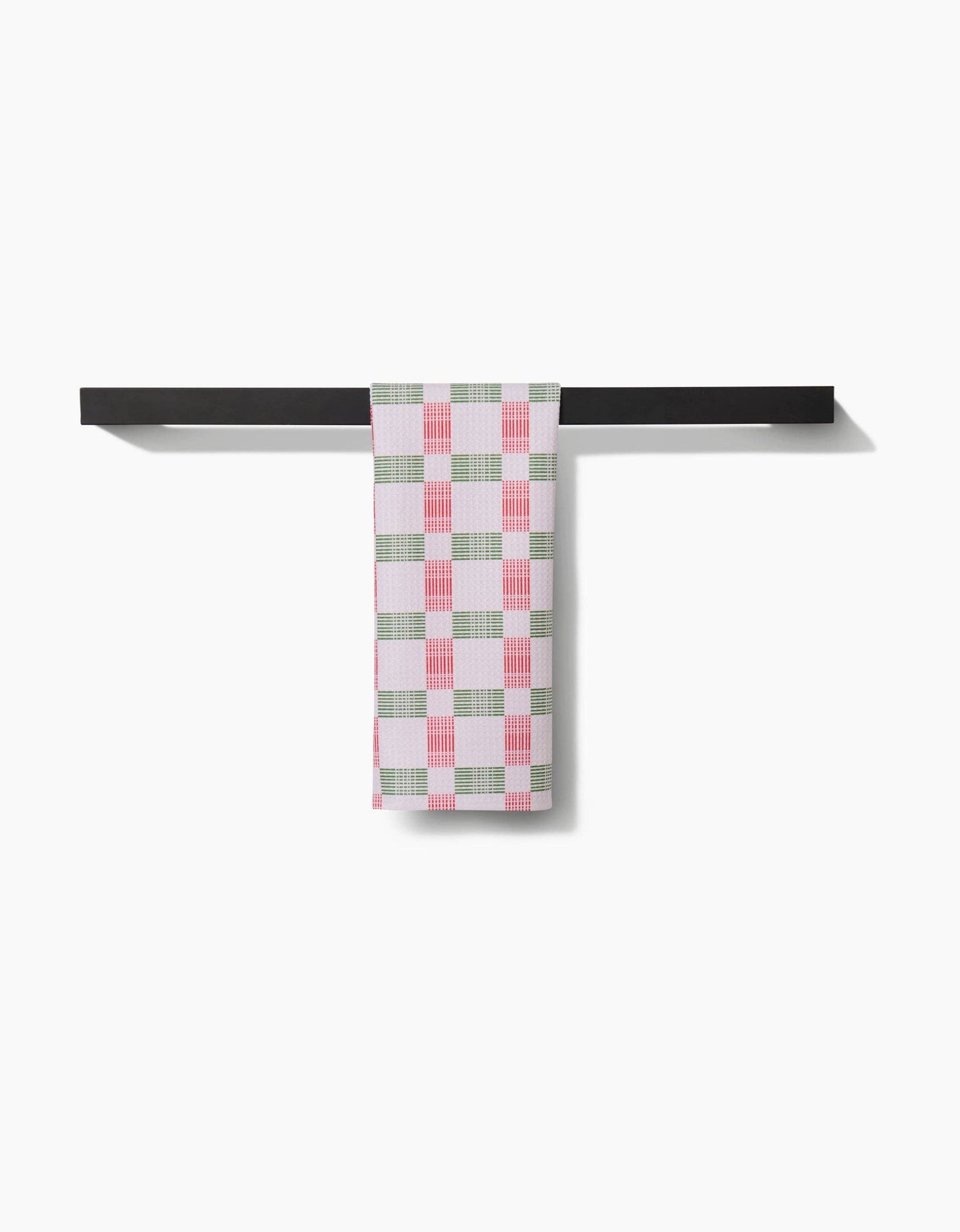 Geometry Be Merry Plaid Bar Towel