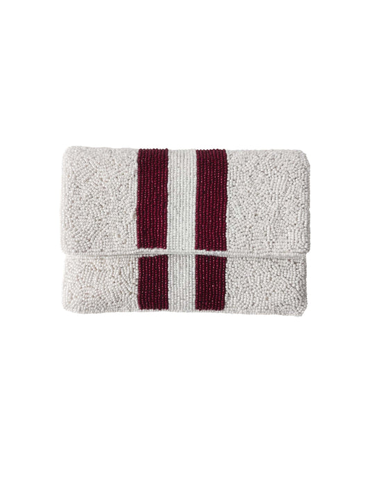 Pizzazz Inc. Hail State Mini Beaded Clutch