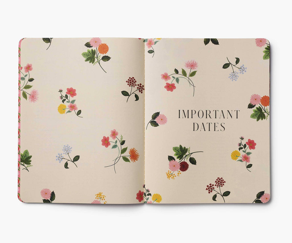Rifle Paper Co. 2026 Dahlia 12-Month Appointment Notebook