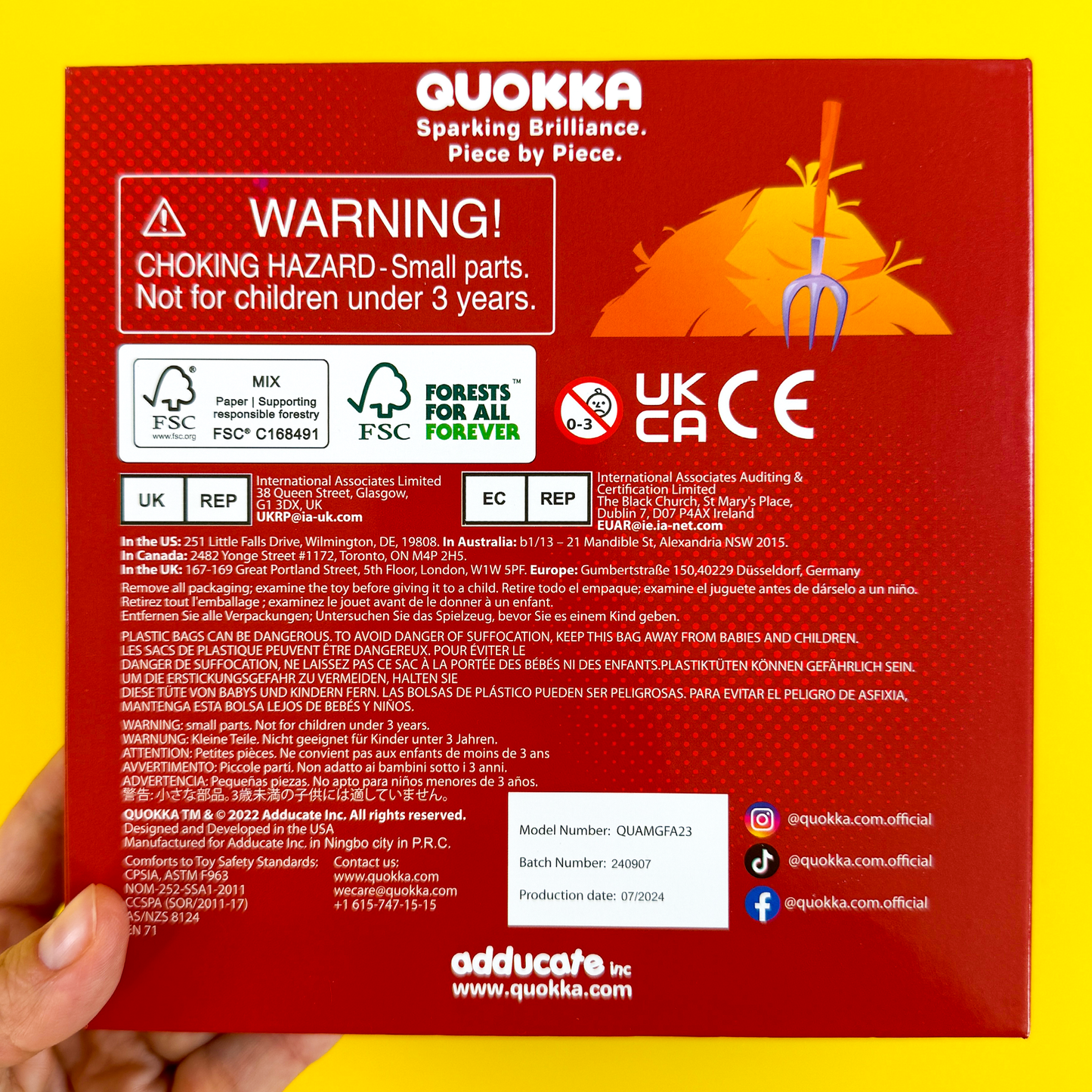 Quokka Travel Magnetic Book Farm Animals