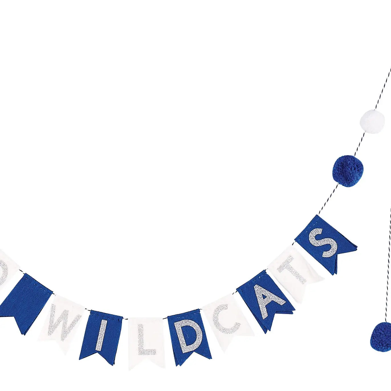 Glory Haus | Pom Pom Banner | Go Wildcats Pennant