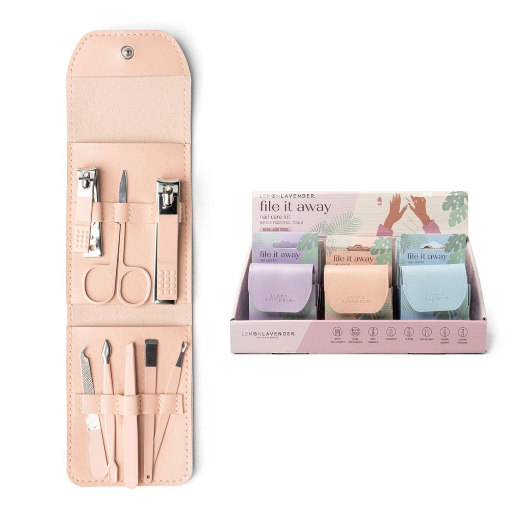 DM Merchandising | File It Away Nail Care Kit | Lemon Lavender