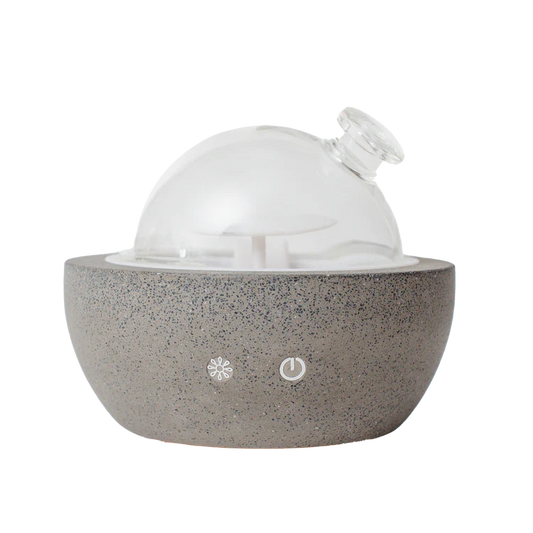 Rowe Casa | Essential Oil Diffuser | Glass + Grey Concrete