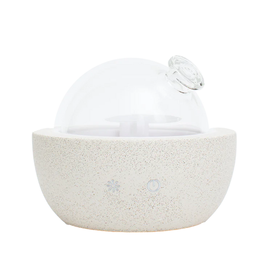 Rowe Casa | Essential Oil Diffuser | Glass + White Concrete