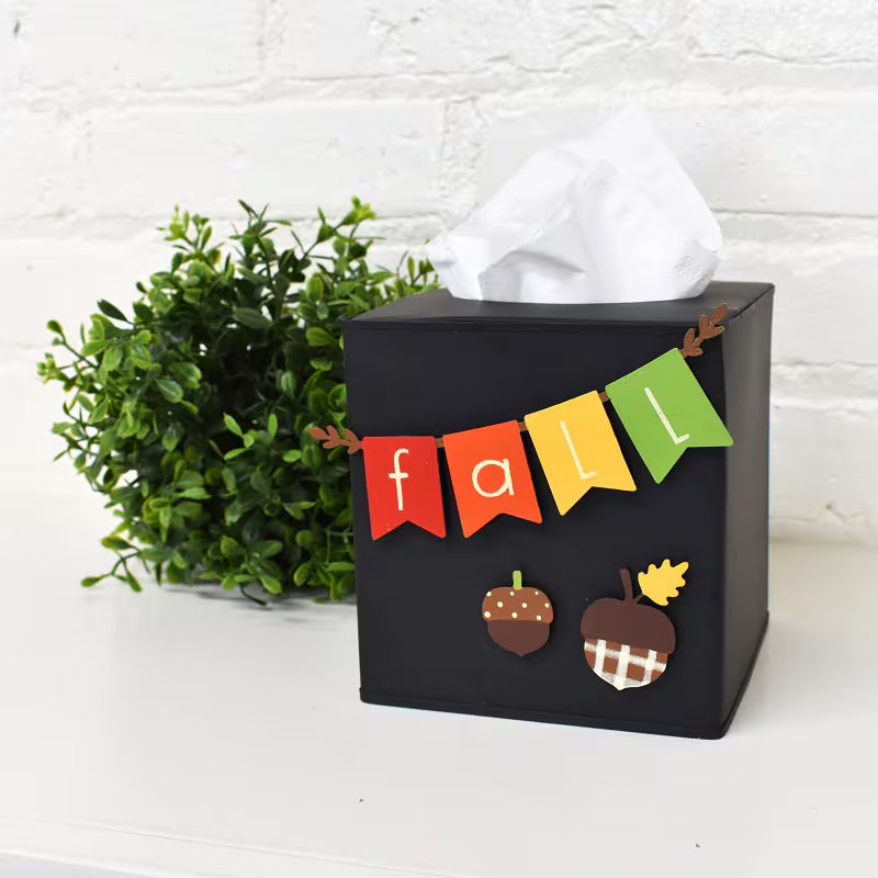 Roeda Studios | Tissue Box Cover | Black