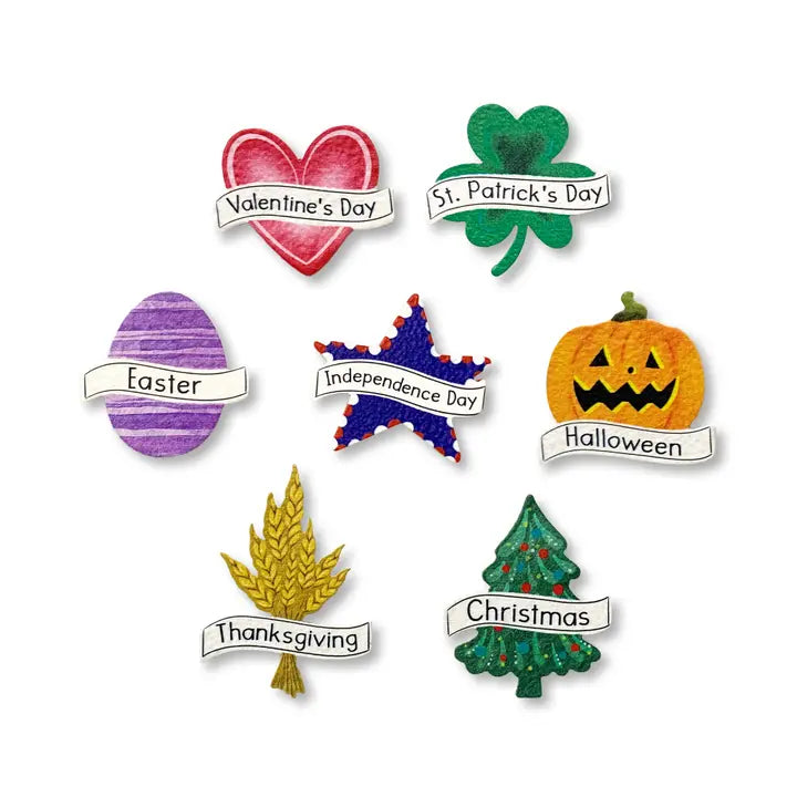 Roeda Studios Calendar Holiday Magnet Set