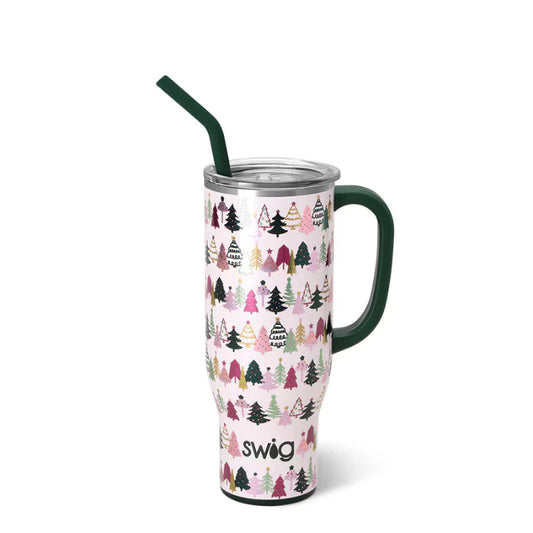 SWIG Tinseled Trees Mega Mug 30oz