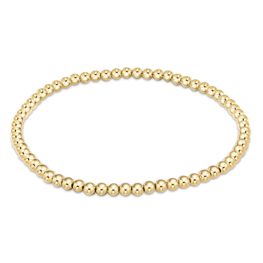 MIA Jewelry 3mm Gold Beaded Bracelet