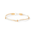 Ronaldo Jewelry | Leap of Faith Bracelet | Sterling Silver w/14K Gold Artist Wire | Size 7.5