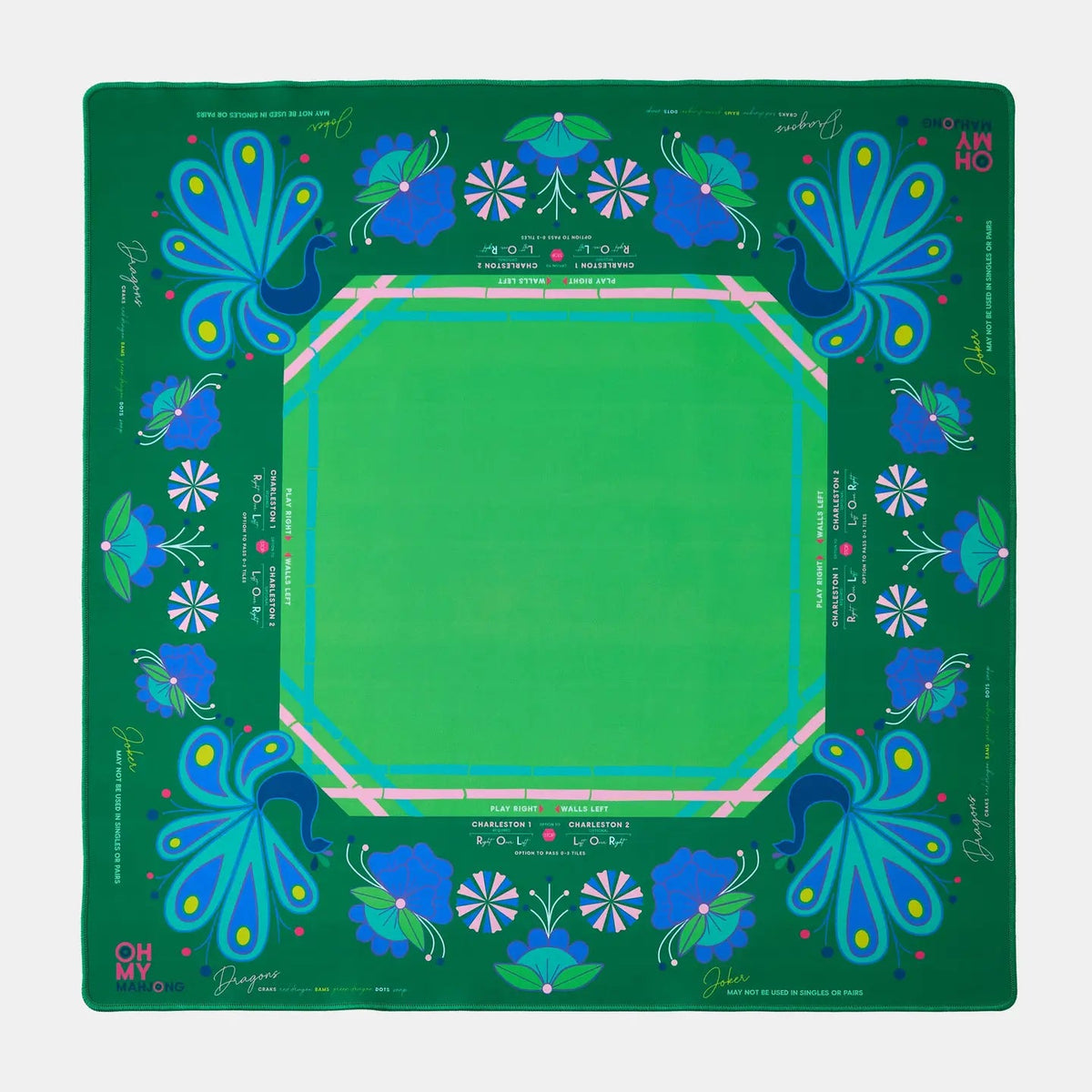 Oh My Mahjong! | Mahjong Mat | Green Birdie