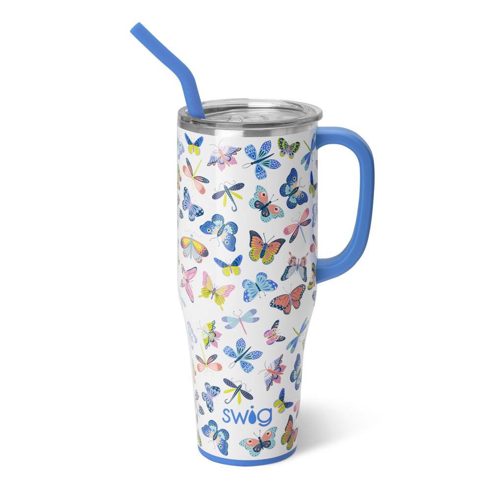 SWIG Butterfly Bliss Mega Mug 40 oz