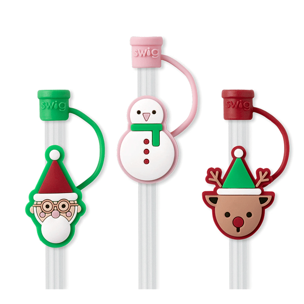 SWIG | Christmas Crew | Straw Topper Set