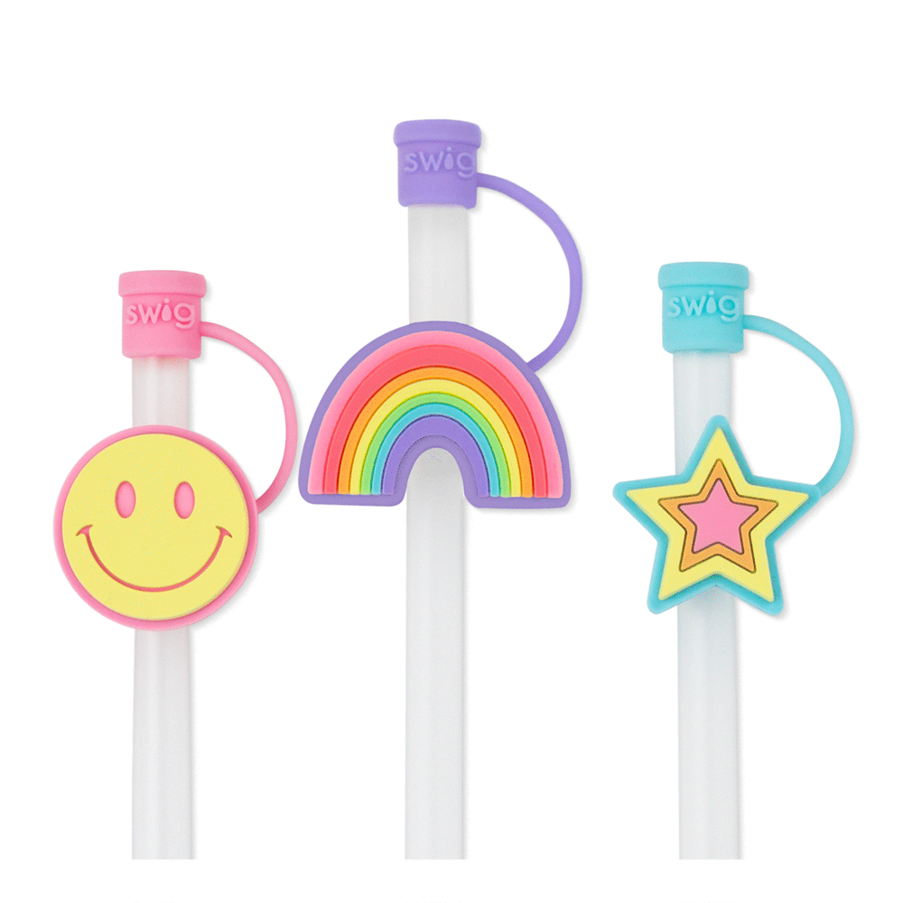 SWIG | Oh Happy Day | Straw Topper Set
