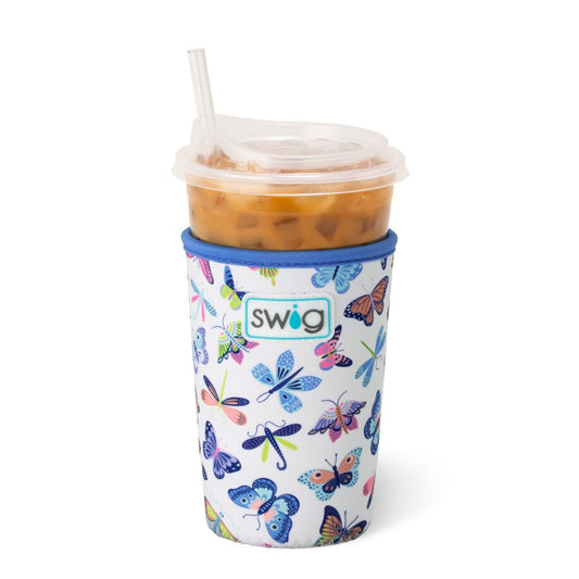 SWIG Butterfly Bliss Iced Cup Coolie 22 oz