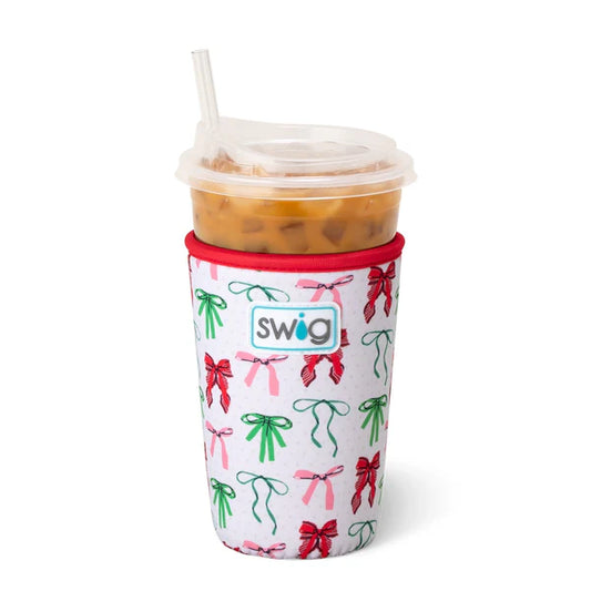 SWIG Ribbons and Bows Iced Cup Coolie