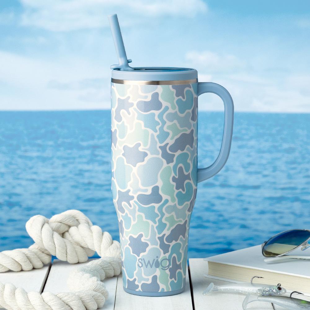 SWIG | Saltwater Camo | Mega Mug 40oz
