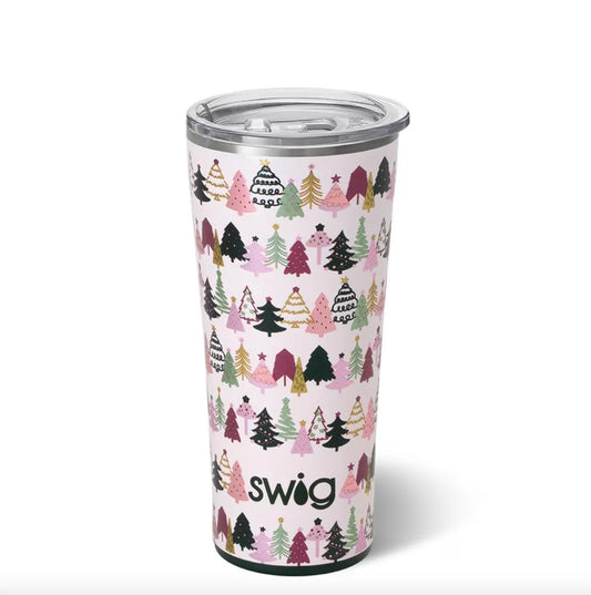 SWIG Tinseled Trees Tumbler 22OZ