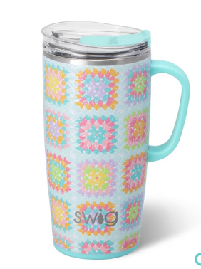 SWIG | Granny Squares | Travel Mug 22oz