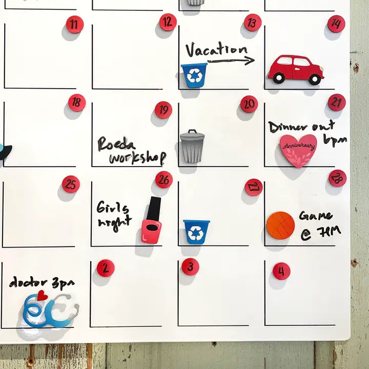 Roeda Studios | Calendar Magnets | Recycling & Trash