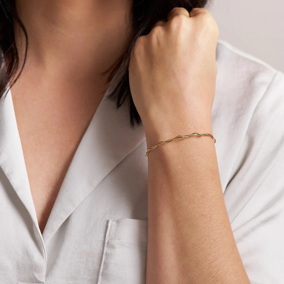Ronaldo Jewelry | You & Me Bracelet | 14K Gold Artist Wire | Size 7