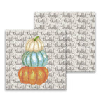 French Graffiti Thankful Pumpkins Cocktail Napkin