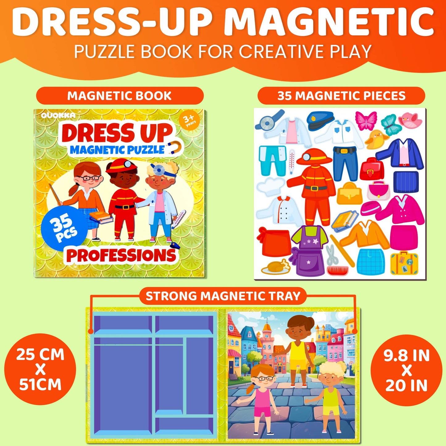 Quokka Magnetic Dress-Up Dolls for Kids| Profession