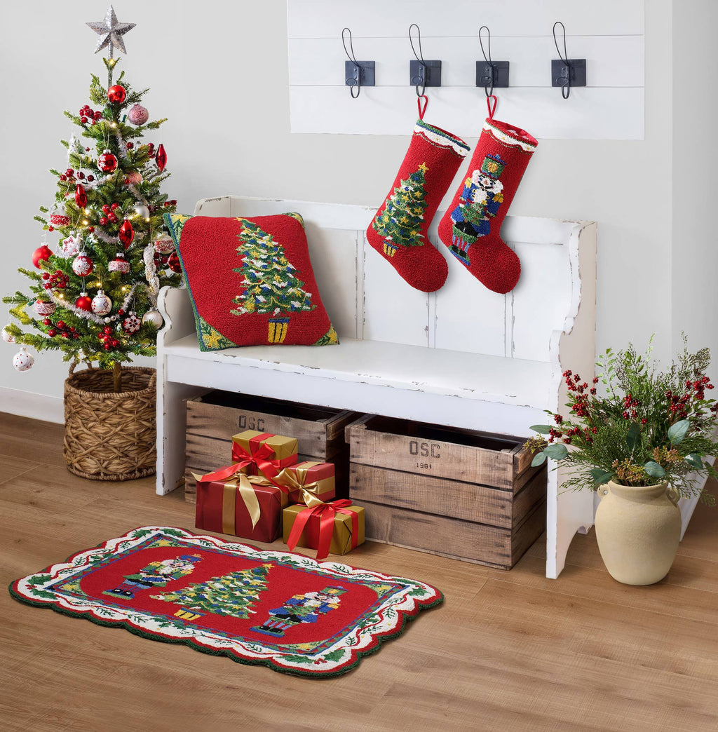 Christmas Tree Hook Pillow - Sally Eckman Roberts