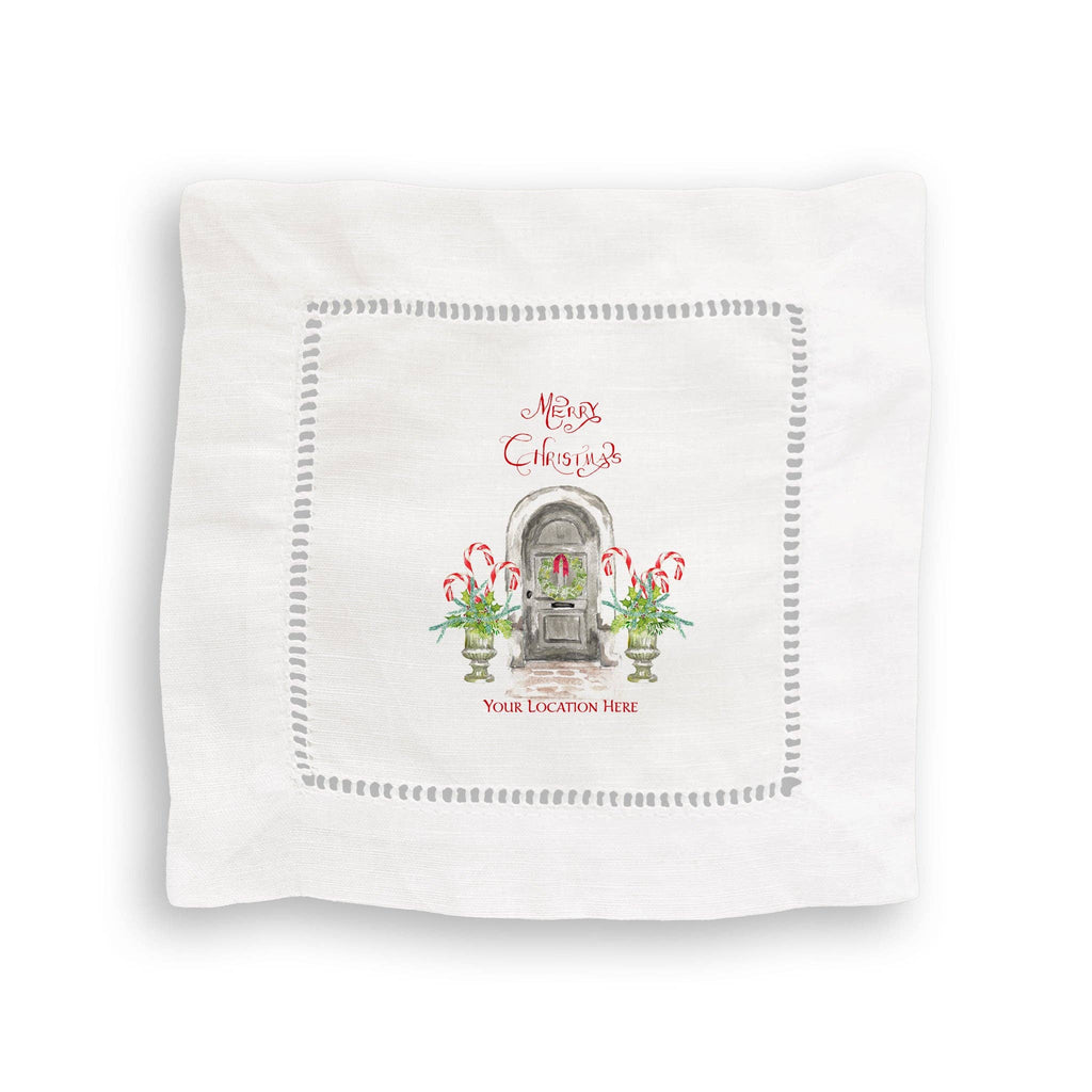 French Graffiti Merry Christmas Paducah Tea Towel
