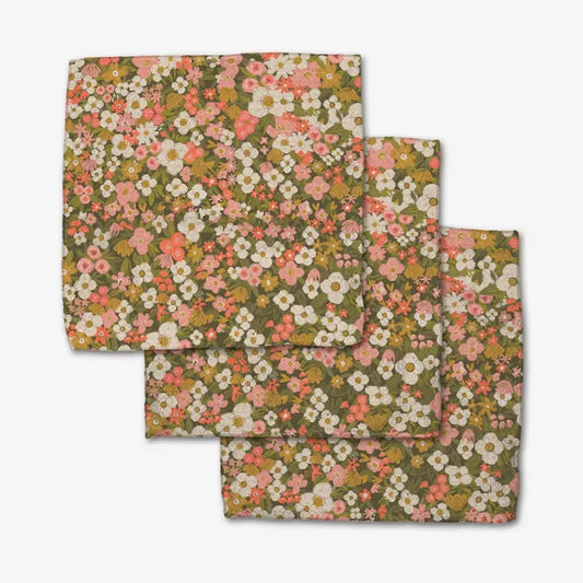Geometry Gilded Garden Dishcloth Set