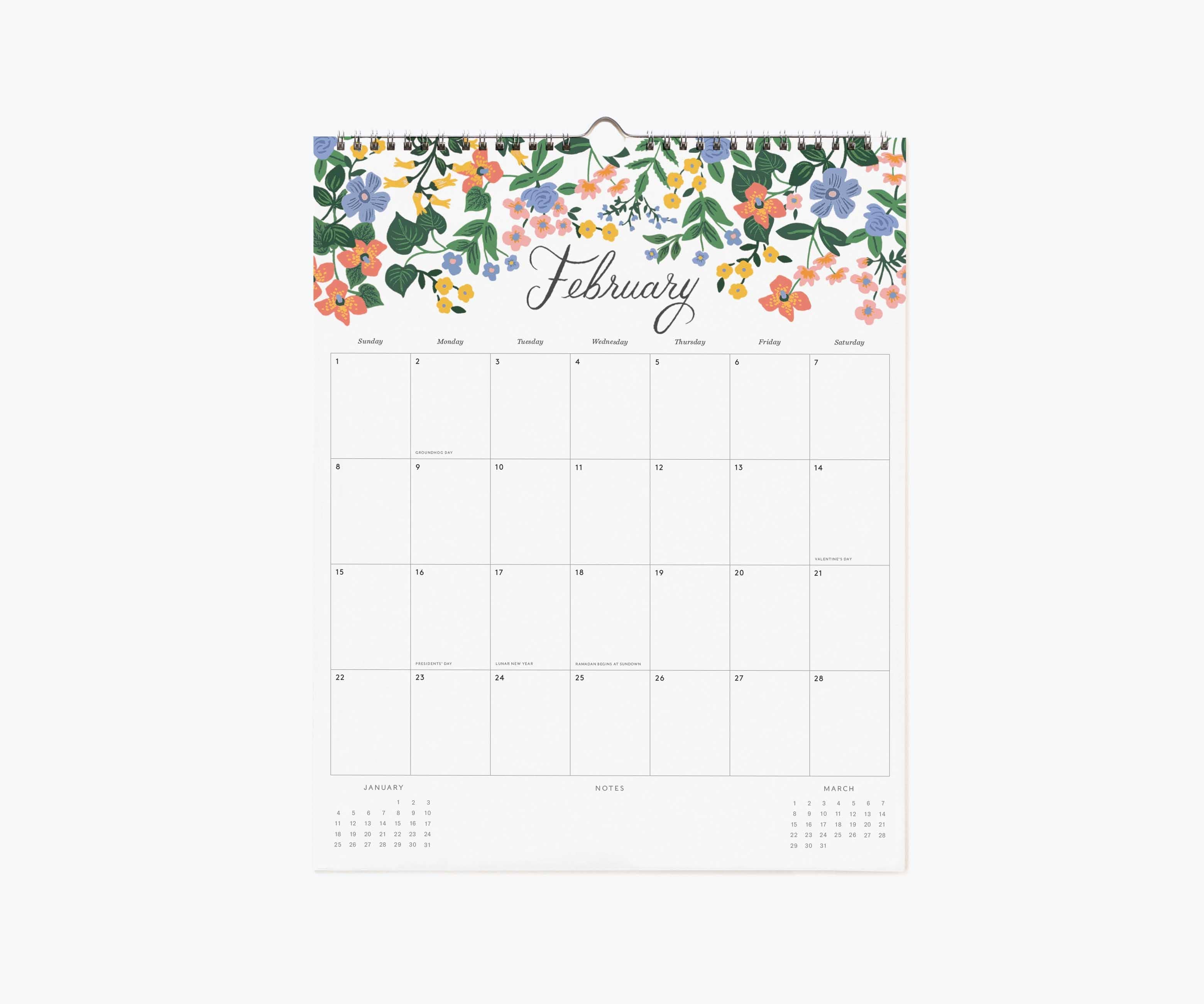 Rifle Paper Co. 2026 Dahlia Appointment Calendar