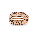 Round Flat Hair Clip | Small | Blonde Tortoise