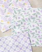 Geometry | Dishcloth Set | Button Vines and Daisies