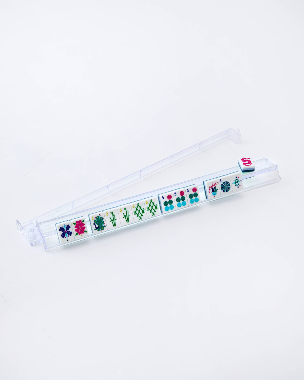 Oh My Mahjong! | Acrylic Rack and Pusher Set | Clear
