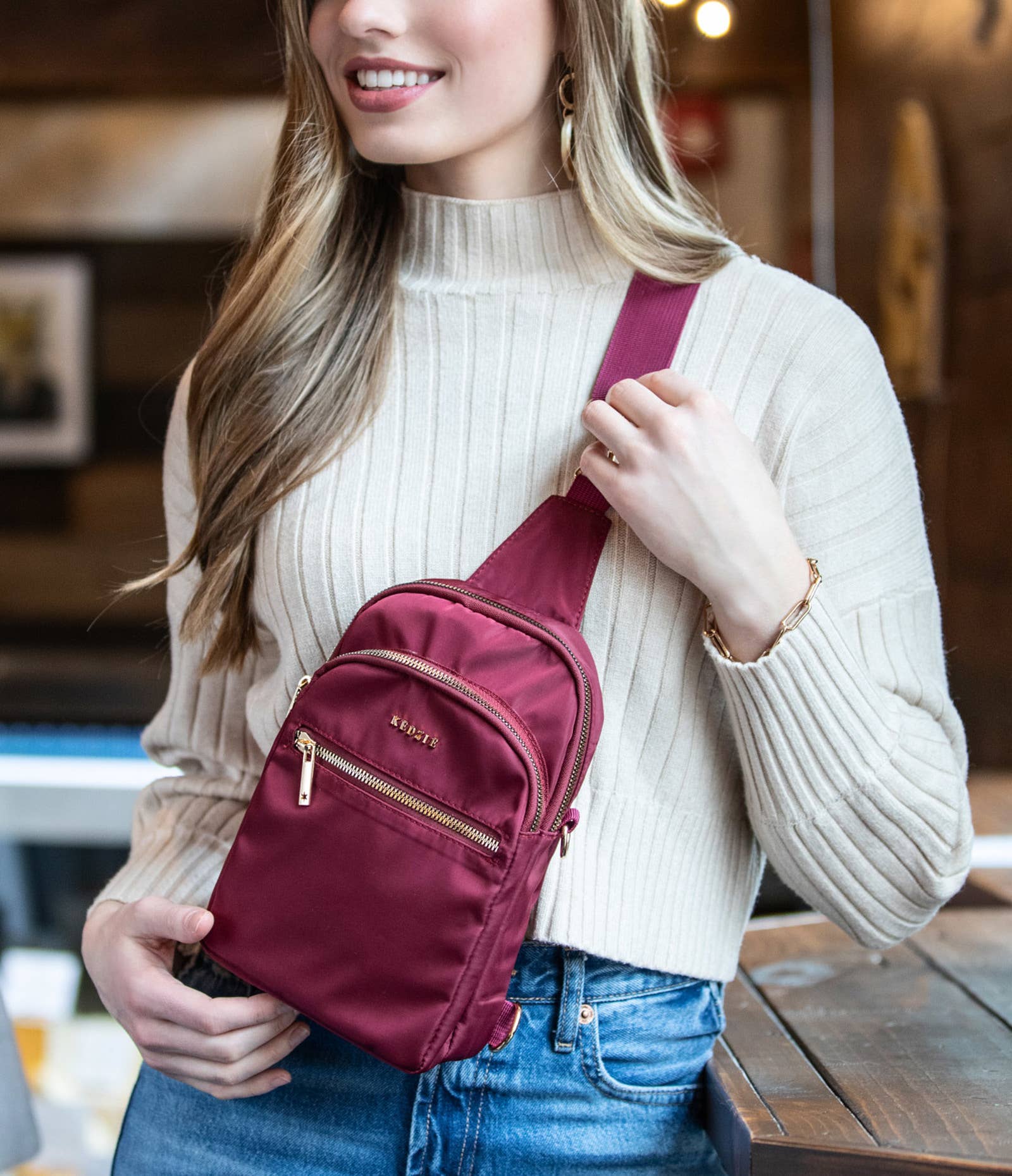 Kedzie | Roundtrip Convertible Sling | Burgundy