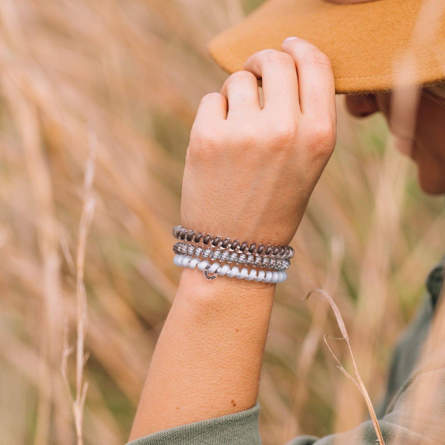 Teleties Spiral Hair Coils | Small | Truly Taupe Hair Ties