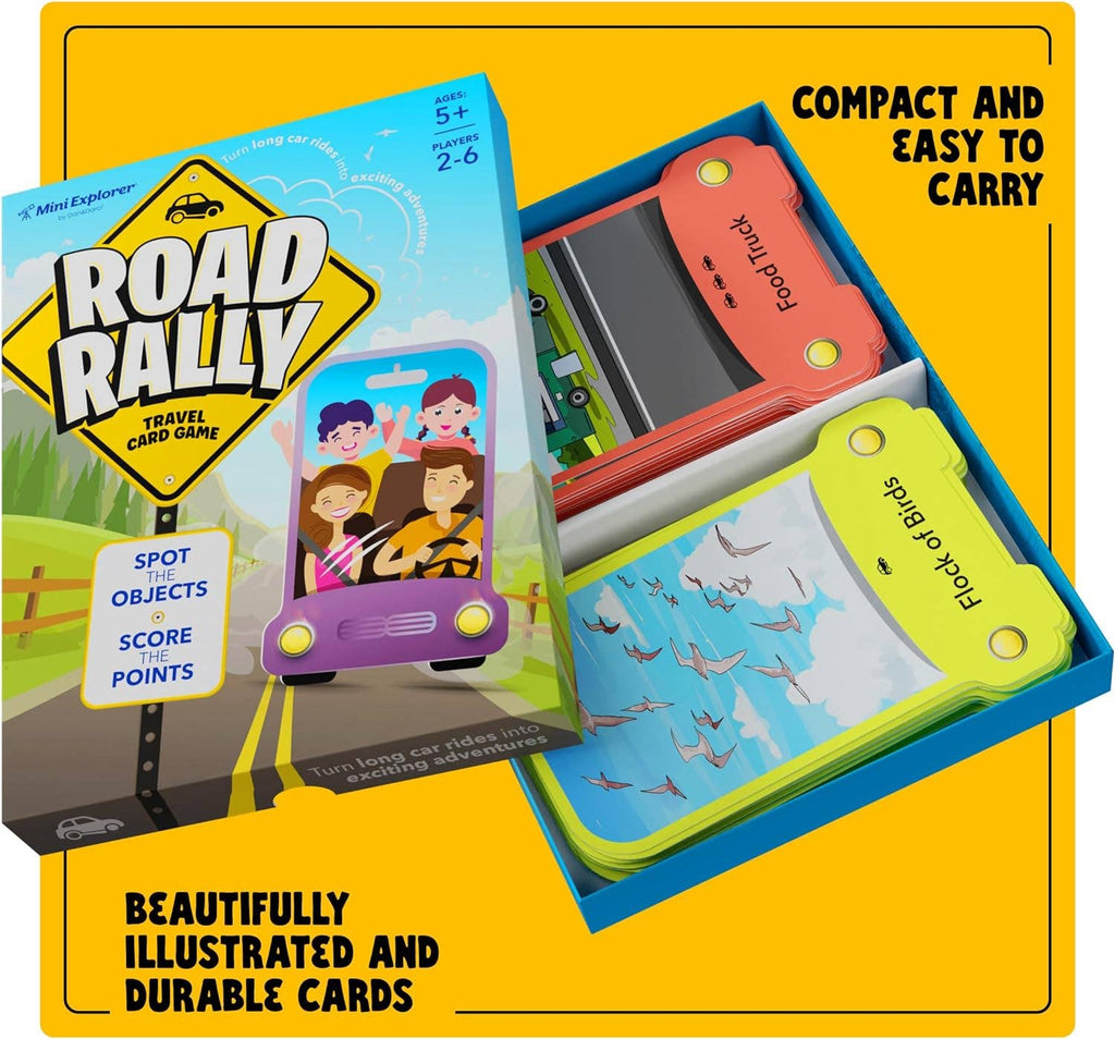Dan & Darci | Road Rally Travel Scavenger Hunt Card Game for Kids