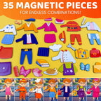 Quokka Magnetic Dress-Up Dolls for Kids| Profession