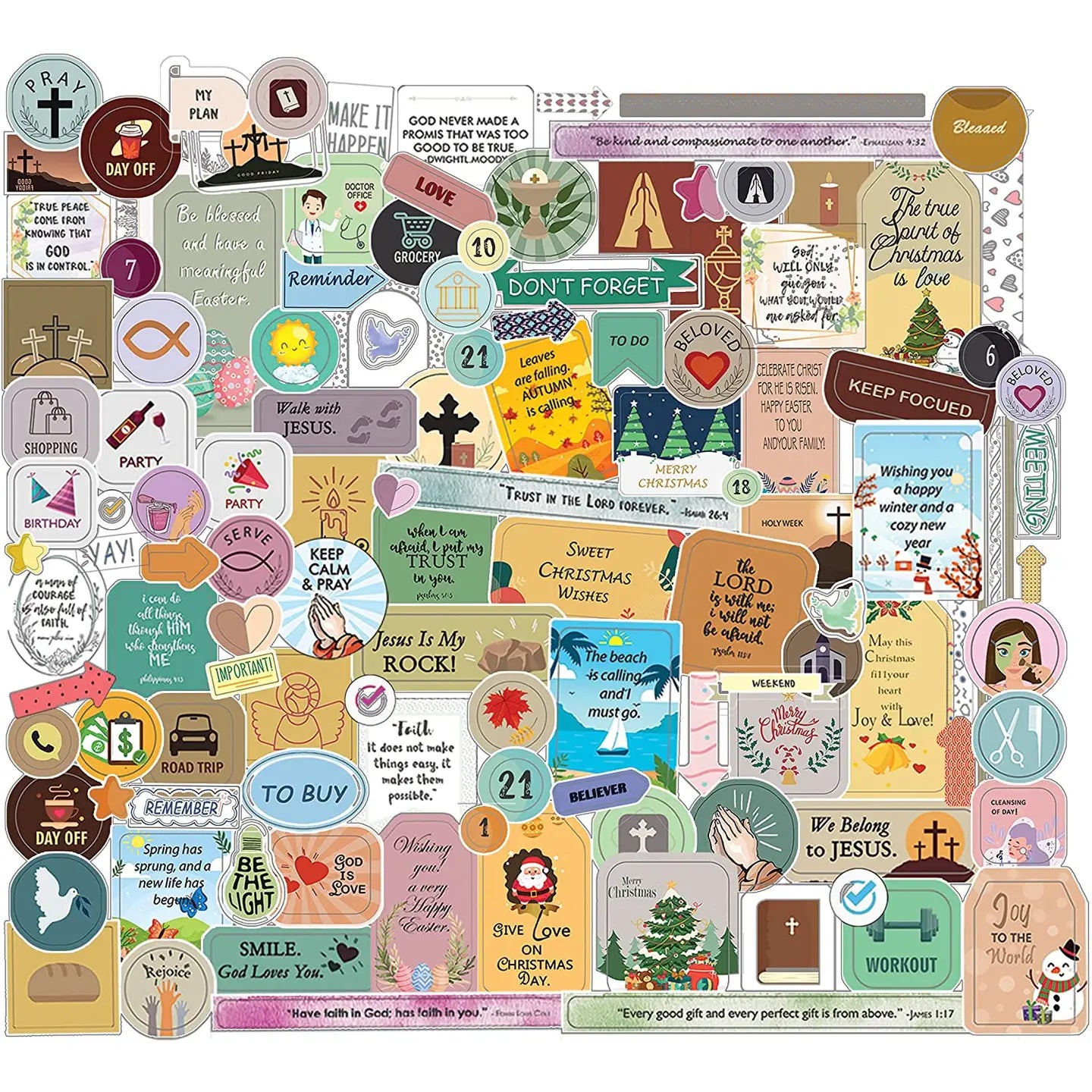 Mr. Pen | Christian Journaling Stickers - 31 Sheets