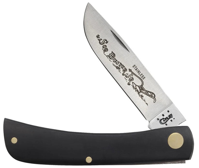 Case Knife Jet-Black Synthetic Sod Buster® Jr 00095