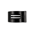Teleties | Flat Rectangle Hair Clip | Small | Jet Black